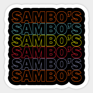 SAMBO'S 1 Sticker